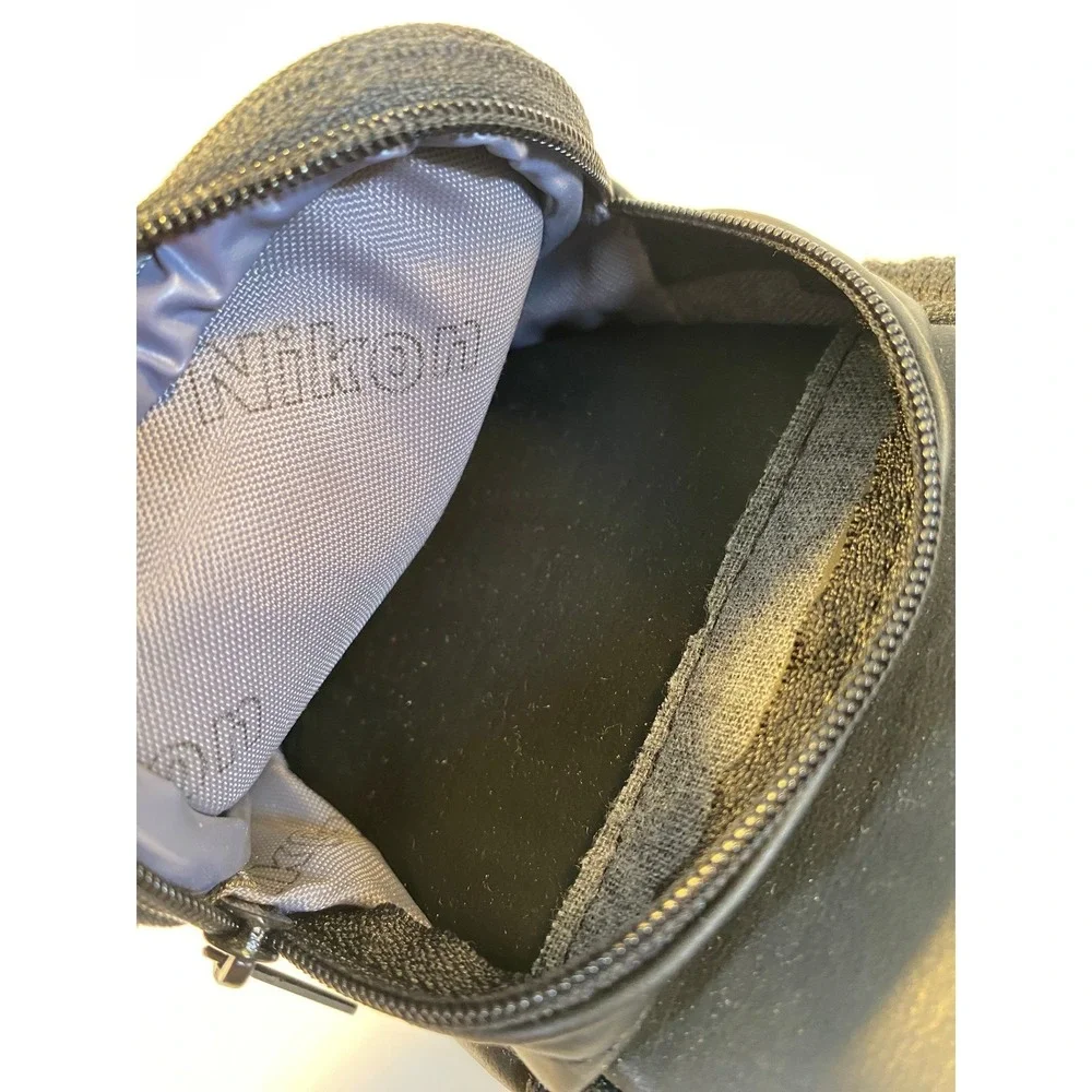 Nikon Black Faux Leather Compact Camera Case Pouch with Belt Loop and Pockets